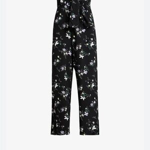 Abercrombie & Fitch Black Floral Jumpsuit